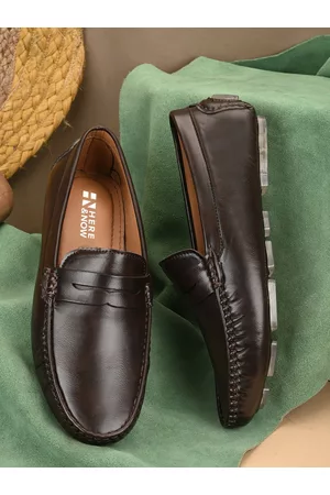 HERE&NOW Men Brown Lightweight Loafers