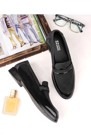 HERE&NOW Men Textured Formal Loafers