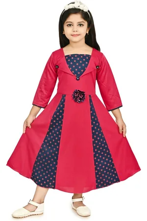 BAESD Girls Polka Dots Print Maxi Dress