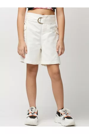Pepe Jeans Girls Mid-Rise Cotton Shorts