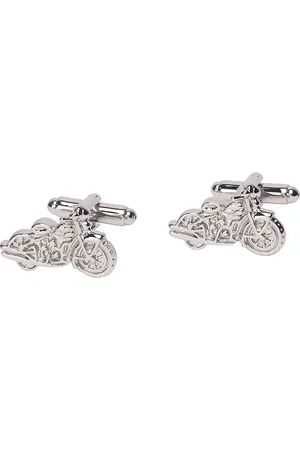 The Tie Hub Silver-Toned Quirky Cufflinks