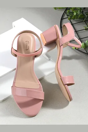 PANAHI Open Toe Block Heels With Backstrap
