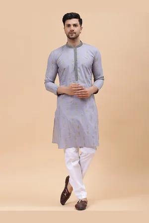 See Designs Ethnic Motifs Printed Thread Work Pure Cotton Kurta