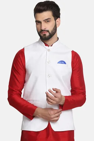 Tahvo Mandarin Mollar Satin Nehru Jackets