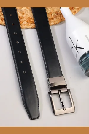 ZEVORA Men Leather Reversible Belt