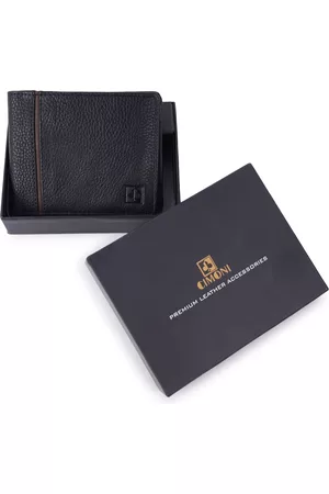 Cimoni Leather Textured Short Two Fold Wallet