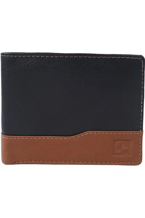 Cimoni Colourblocked Leather Two Fold Wallet