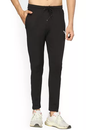 GLITO Men Striped Mid-Rise Sports Track Pants