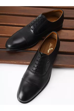 Louis Philippe Black Formal Shoes: Buy Louis Philippe Black Formal Shoes  Online at Best Price in India