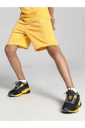 PUMA Boys Super Printed Pure Cotton Regular Fit Shorts