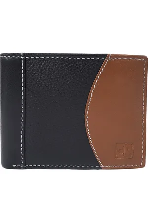 Cimoni Colourblocked Leather Two Fold Wallet