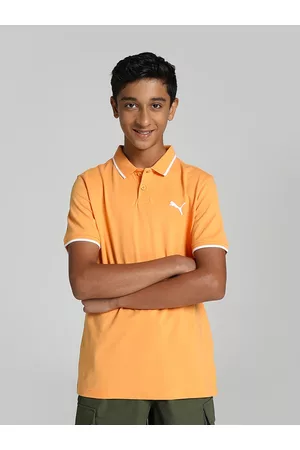 PUMA Boys Everfresh Regular fit Polo Collar T-shirt