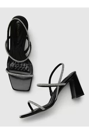 Marc Loire Gold-Toned PU Party Block Pumps