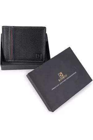 Cimoni Leather Textured Slim Two Fold Wallet