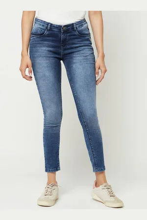 Crimsoune Club Women Skinny Fit Heavy Fade Stretchable Jeans