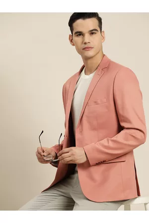 Invictus Men Solid Single-Breasted Slim Fit Smart Casual Blazer