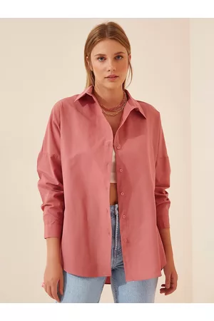 Happiness istanbul Spread Collar Long Sleeves Skinny Fit Casual Shirt