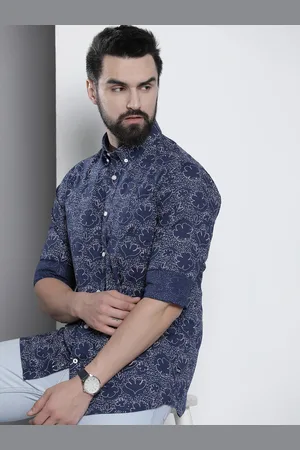 Nautica Men Slim Fit Floral Opaque Printed Casual Shirt