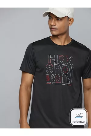 Buy HRX By Hrithik Roshan Men Brand Logo Training Printed Sports T