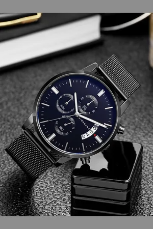 Giordano Men Round Dial & Bracelet Style Straps Analogue Watch GZ-50055-44