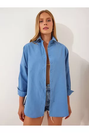 Happiness istanbul Spread Collar Long Sleeves Skinny Fit Casual Shirt
