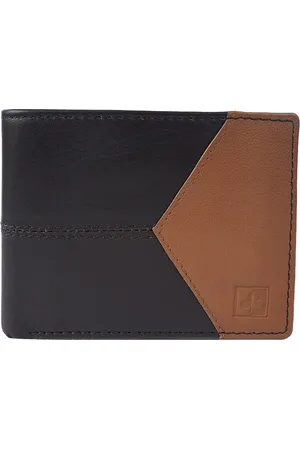 Cimoni Colourblocked Leather Two Fold Wallet