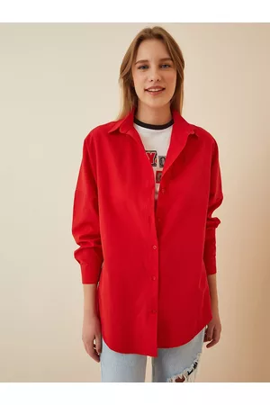 Happiness istanbul Spread Collar Long Sleeves Skinny Fit Casual Shirt