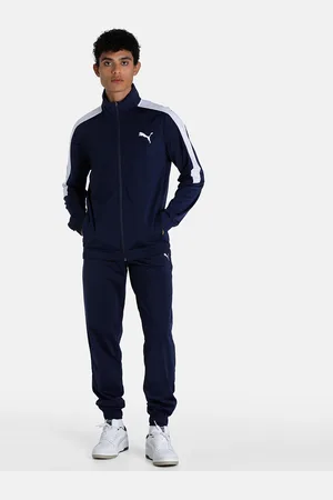 PUMA Men Blue Solid Tracksuit