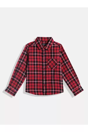 HERE&NOW Boys Opaque Checked Casual Shirt
