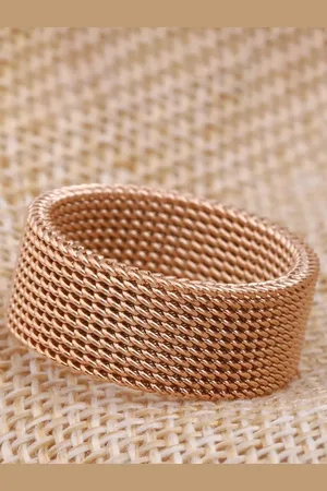 Meenaz Men Gold-Plated Stainless Steel Finger Ring