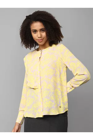Allen Solly Abstract Printed Shirt Style Top