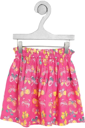 Ka-mee Girls Printed Pure Cotton Skirts