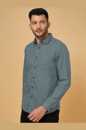 Pantaloons Micro Checks Slim Fit Cotton Casual Shirt