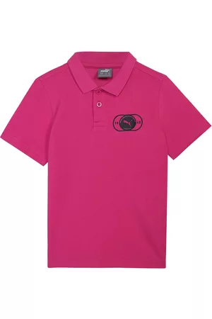 PUMA Boys Solid Cotton Regular Fit Polo T-Shirt