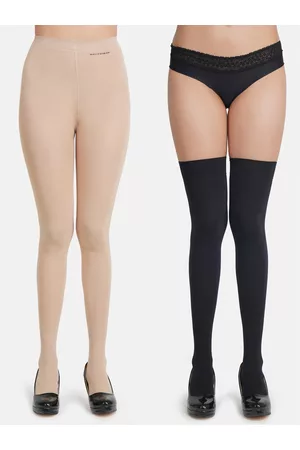 Next2Skin Women Pack of 2 Solid Stockings