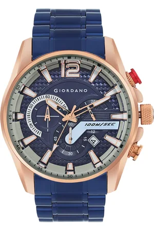 Giordano Men Patterned Dial & Bracelet Style Straps Analogue Watch GZ-50076-33