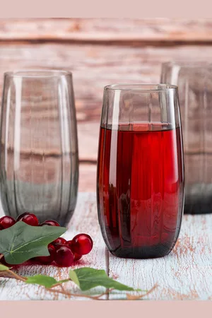 Pasabahce 4-Pcs Grey Water Or Juice Glasses - 500 ML Each