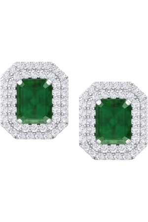 Inddus 925 Sterling Silver Geometric Studs Earrings