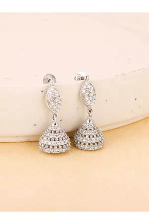 GIVA 92.5 Sterling Silver-Plated Contemporary Drop Earrings