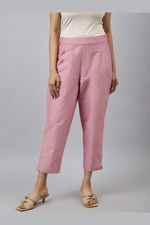 Fabindia Women Slim Fit Cotton Trousers