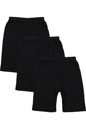 BodyCare Girls Pack Of 3 Mid-Rise Cotton Shorts