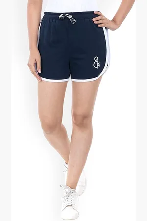 STYLEAONE Women Mid-Rise Cotton Yoga Shorts