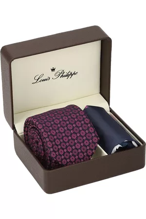 Louis Philippe Accessories, Louis Philippe Purple Tie for Men at