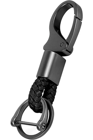Contacts Braided Leather Strap Ring Key chain