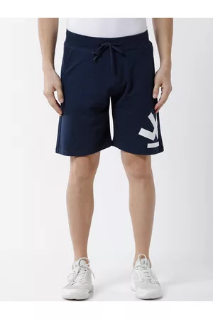 WROGN Men Brand Logo Printed Slim Fit Sports Shorts