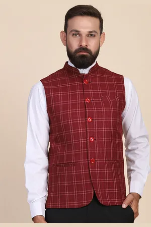 Tahvo Checked Nehru Jackets