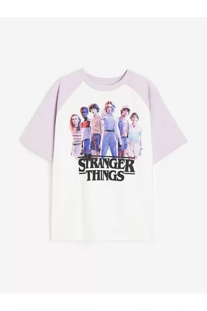 H&M Girls Printed Cotton T-shirt
