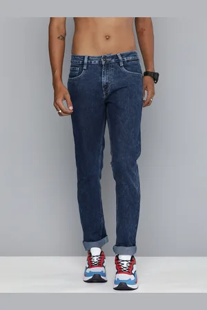 The Roadster Life Co. R Code by The Roadster Life Co Men Micheal Slim Fit Light Fade Stretchable Jeans