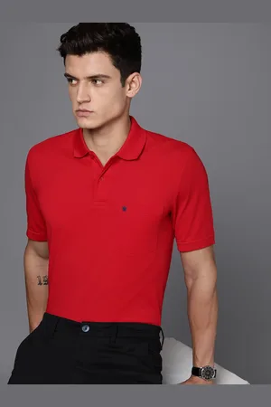 Louis Philippe Men Regular Fit Polo Collar T-shirt