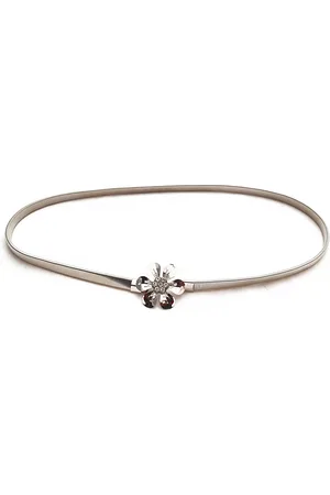 JENNA Women Embellished SilverFlower Belt